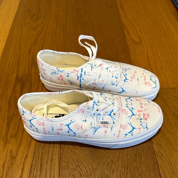 Madewell x Vans lace up sneakers - tie dye canvas W size 7 M size 5.5 - Picture 2 of 8